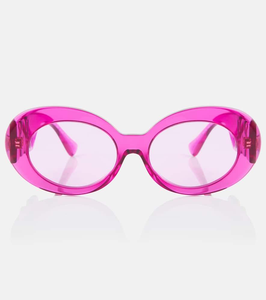 versace embellished round sunglasses