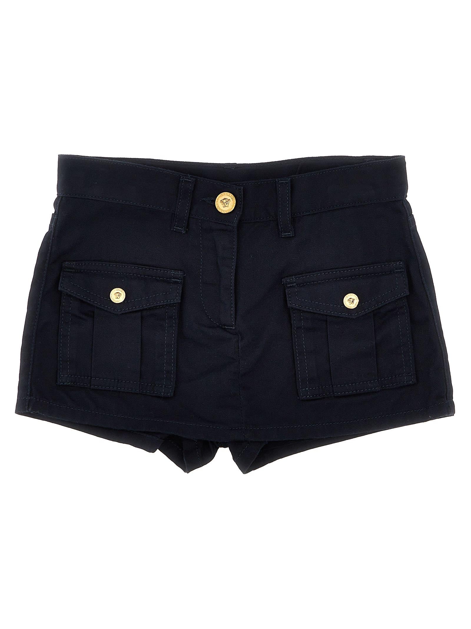 versace gabardine shorts