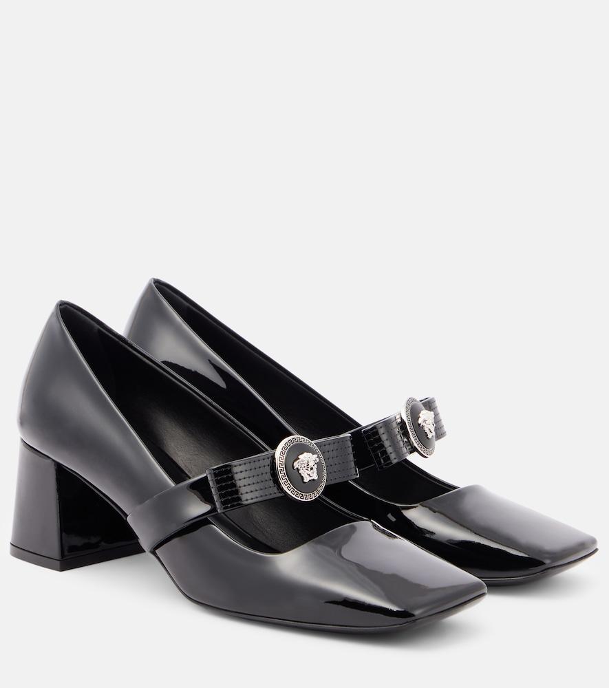 versace gianni ribbon 55 leather pumps