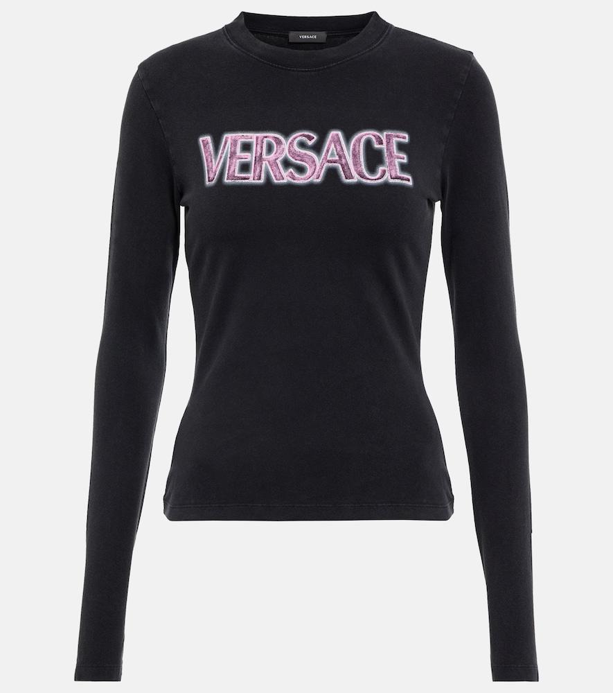 versace goddess logo long