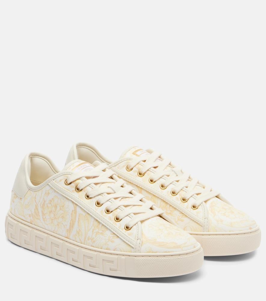 versace greca canvas sneakers