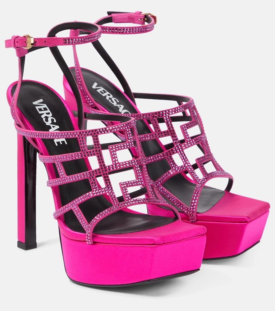 versace greca embellished maze sandals