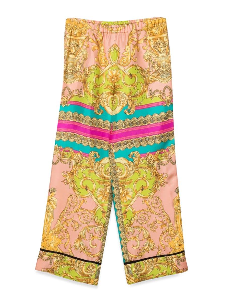 versace informal pant twill silk