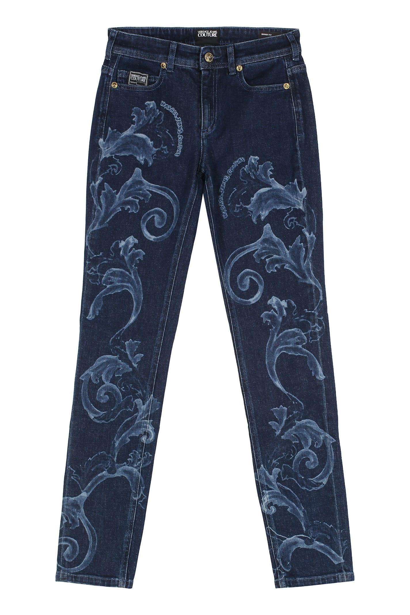 versace jeans couture 5-pocket skinny jeans