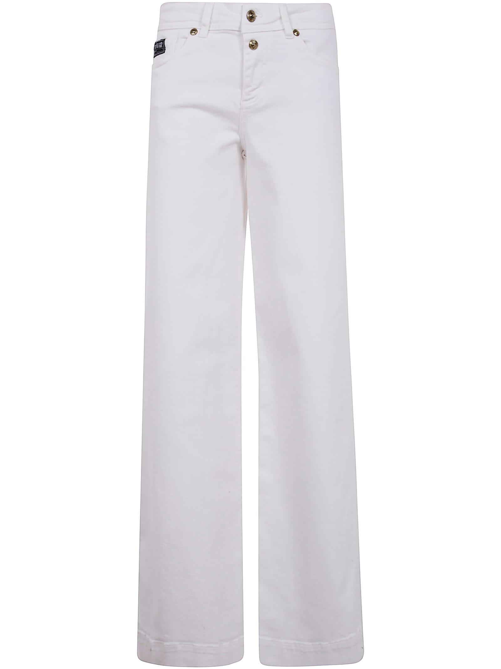 versace jeans couture 5 pockets bull stretch slim wide leg