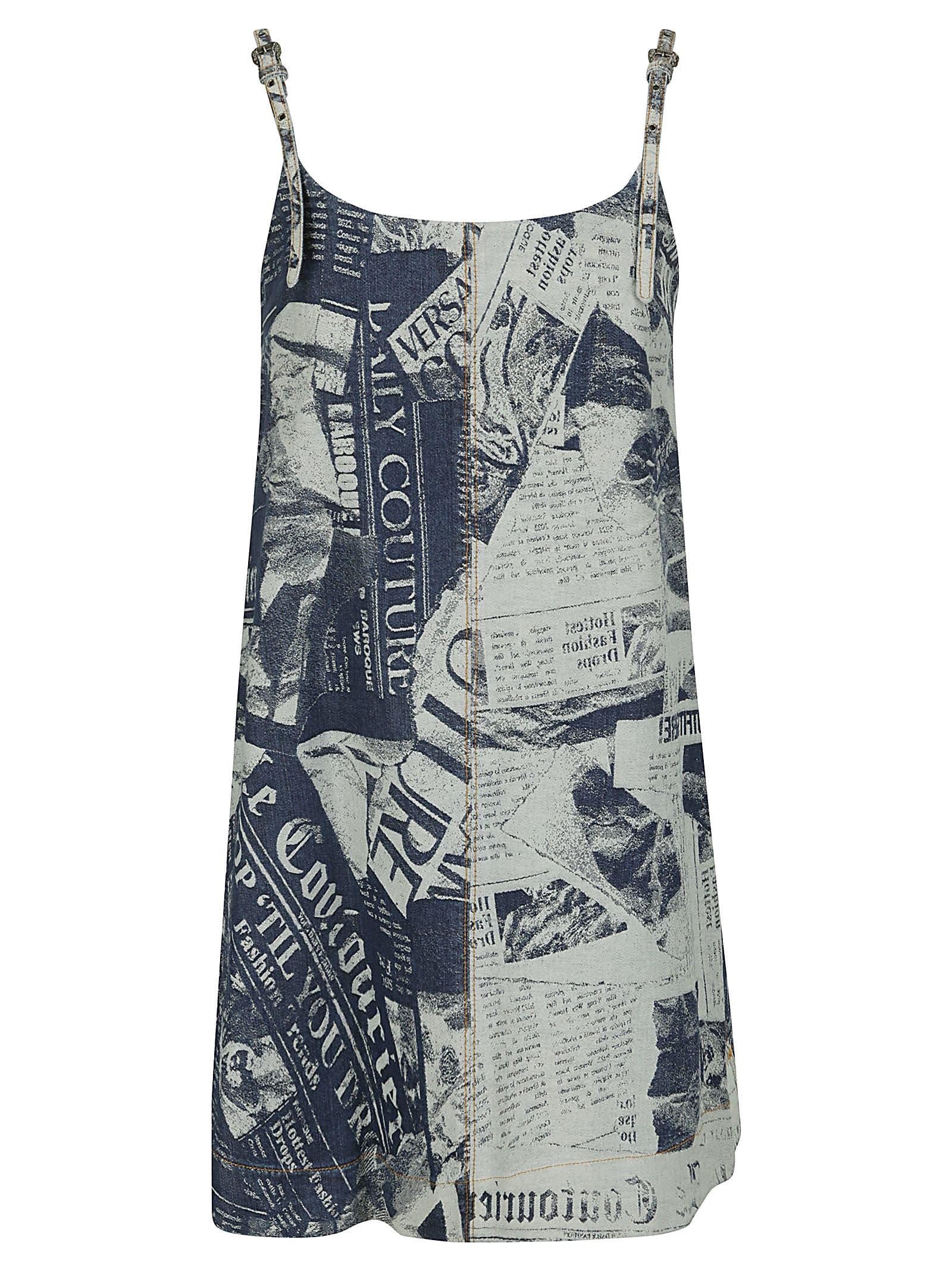 versace jeans couture 76dp954 mini buckle dr dress