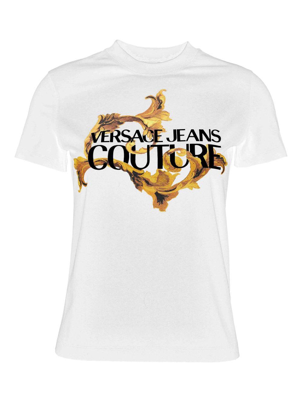 versace jeans couture baroque print t-shirt