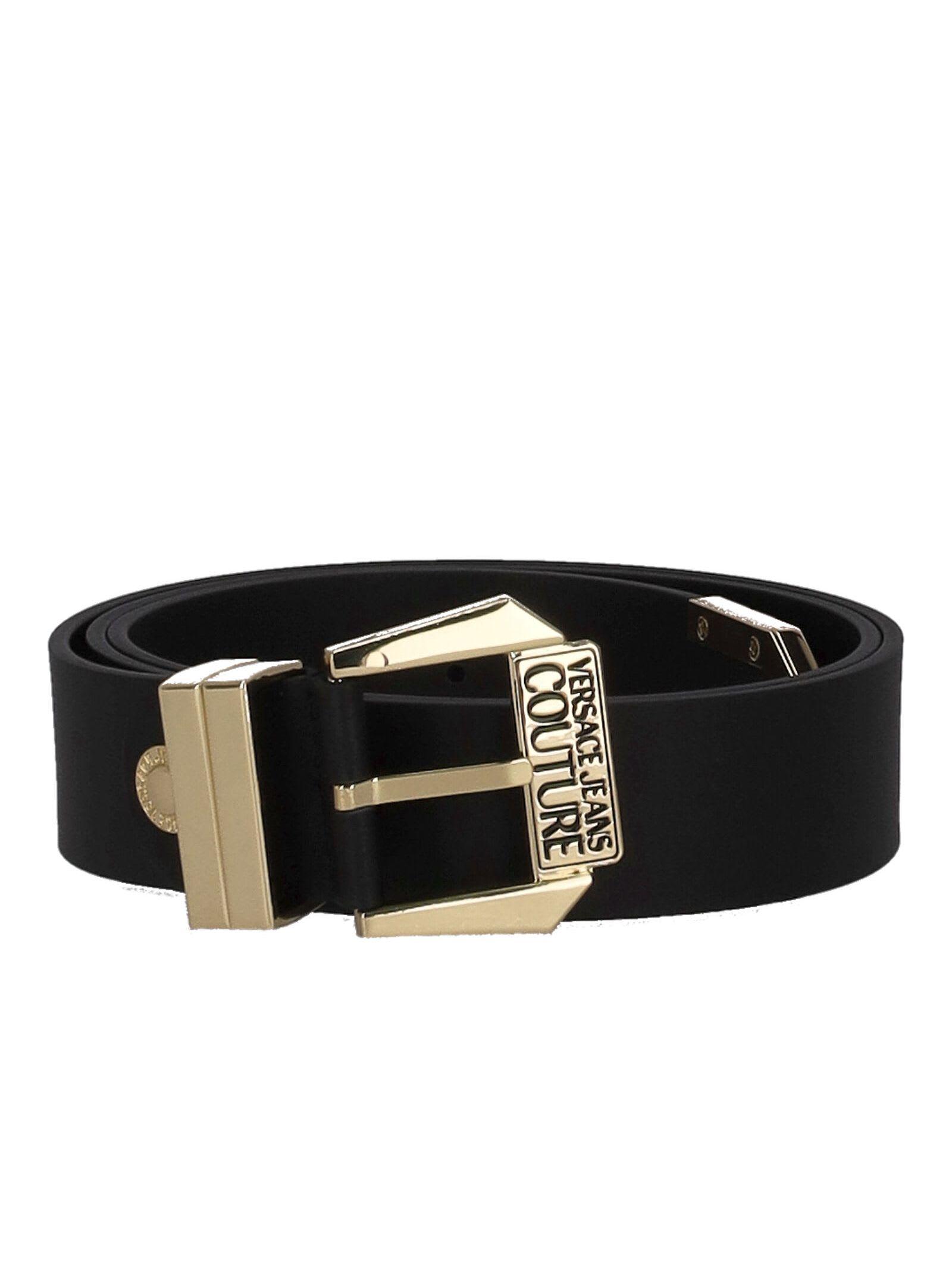 versace jeans couture black belt