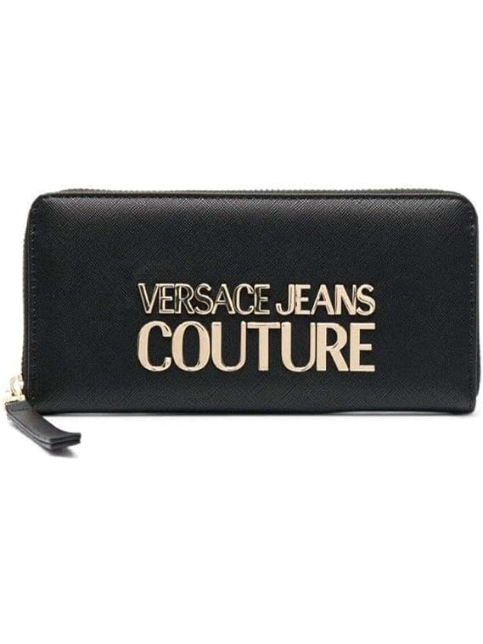 versace jeans couture black wallet