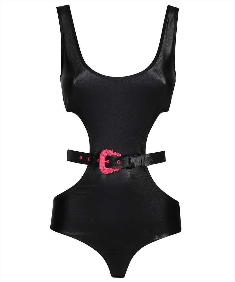 versace jeans couture bodysuit in technical fabric