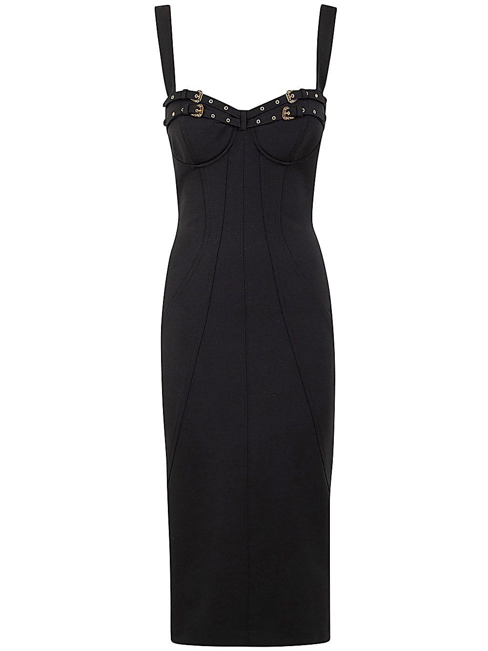 versace jeans couture cady midi dress