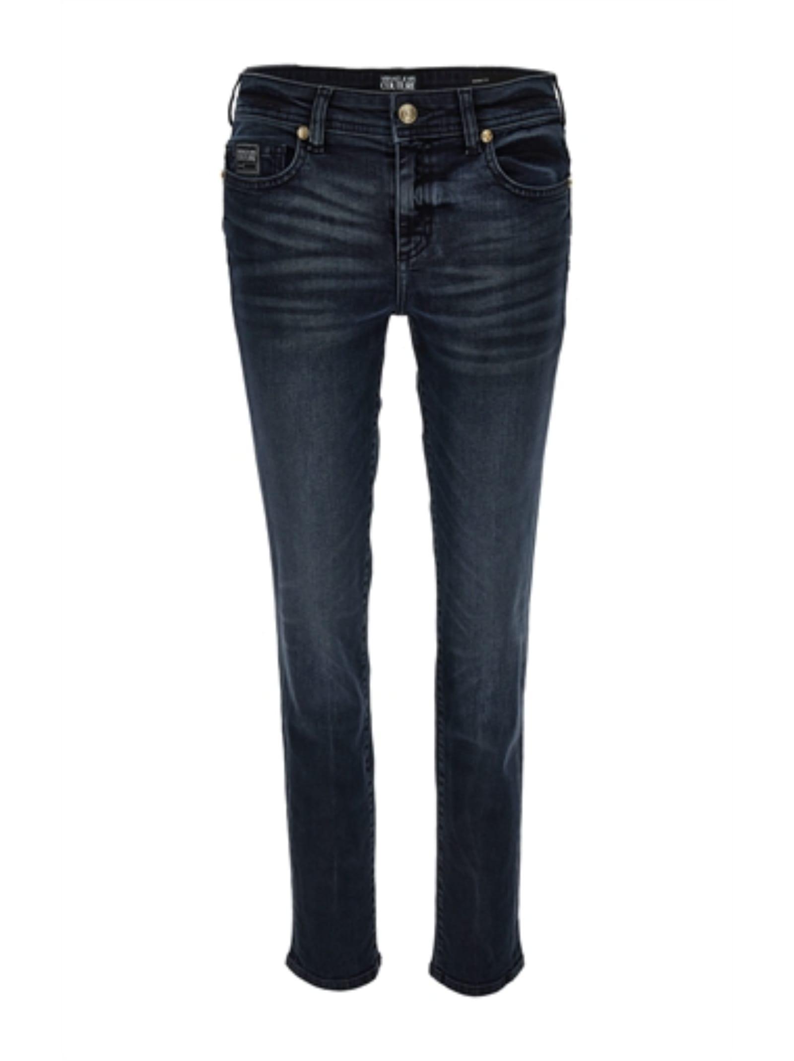 versace jeans couture dark blue five-pocket jeans