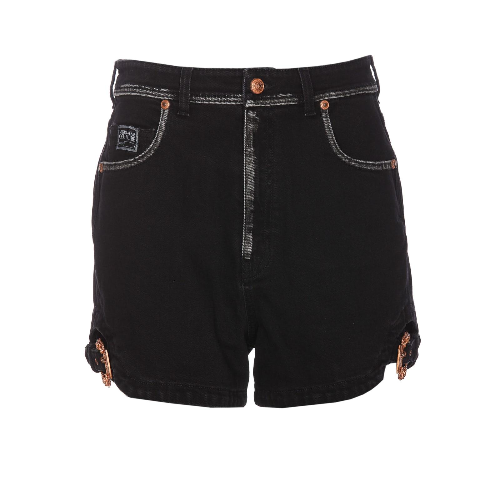 versace jeans couture denim shorts