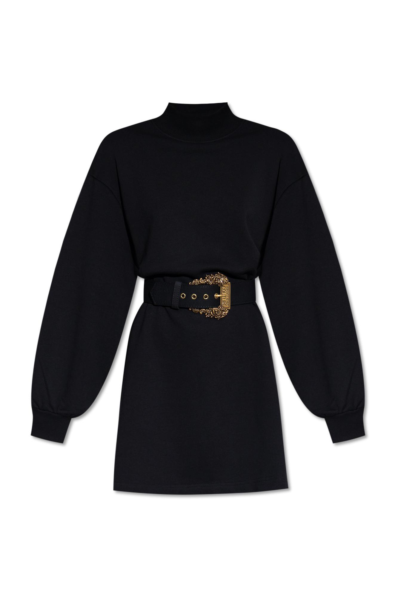versace jeans couture dress with baroque buckle