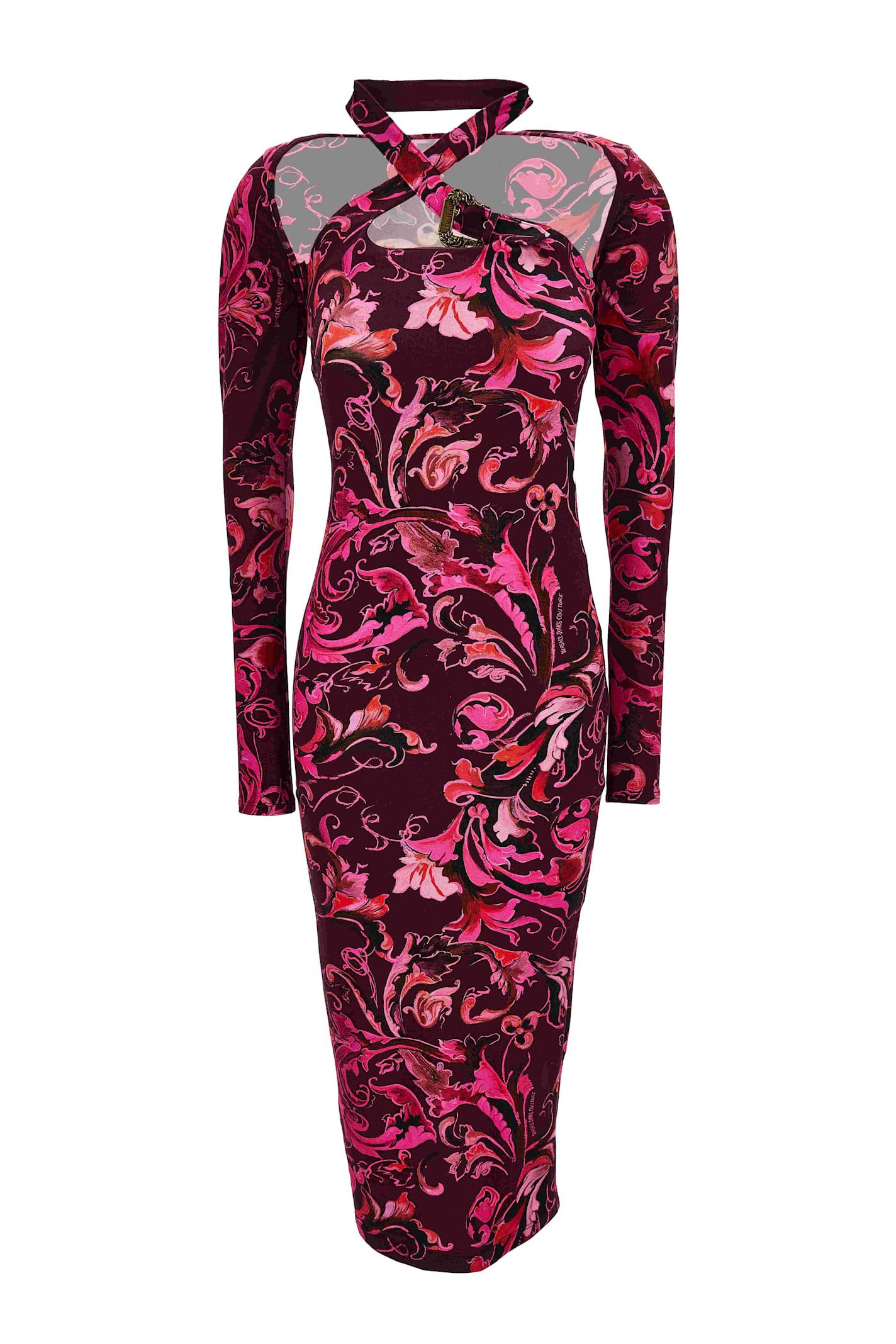 versace jeans couture dress with long sleeves