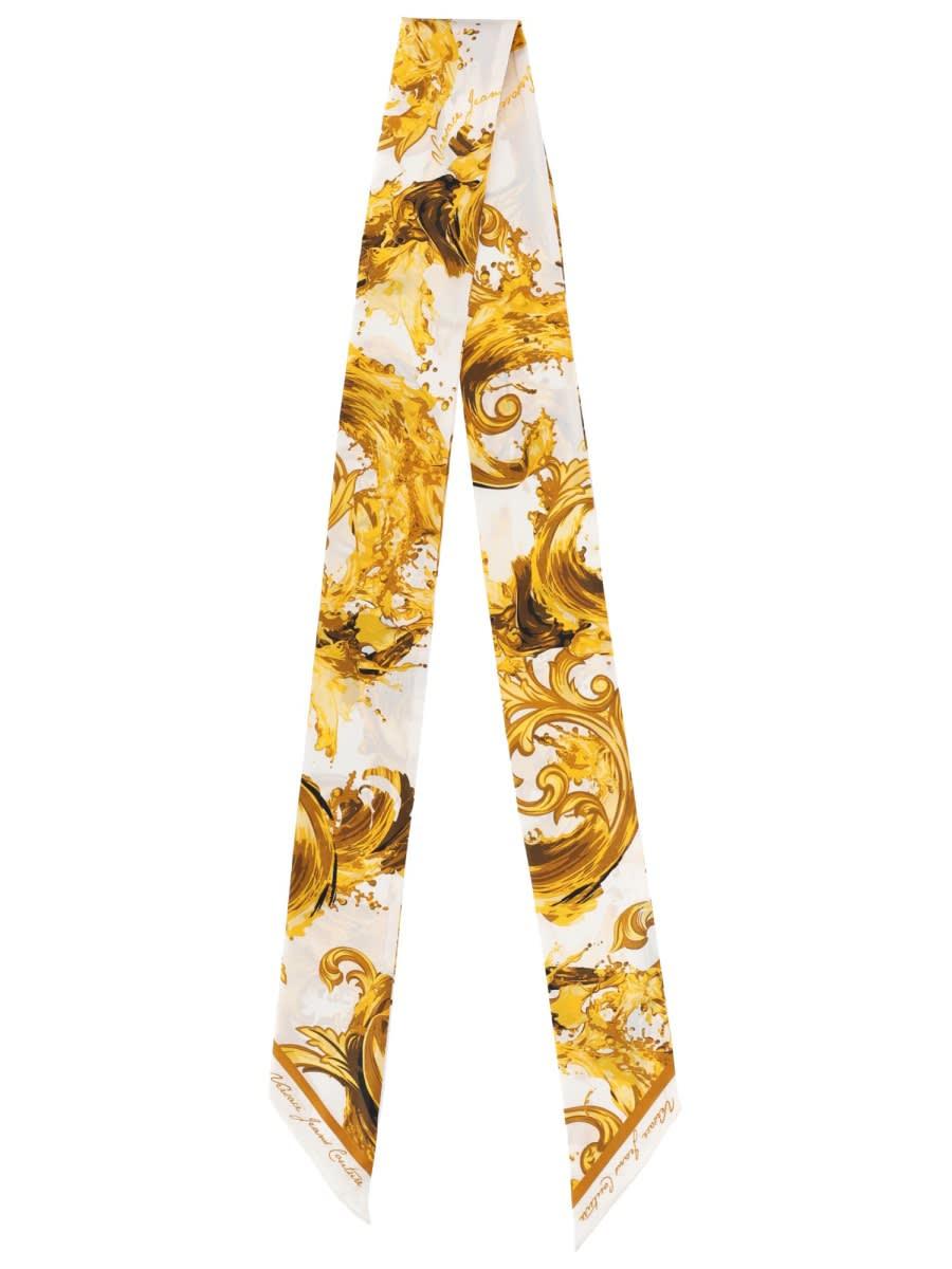 versace jeans couture foulard in seta
