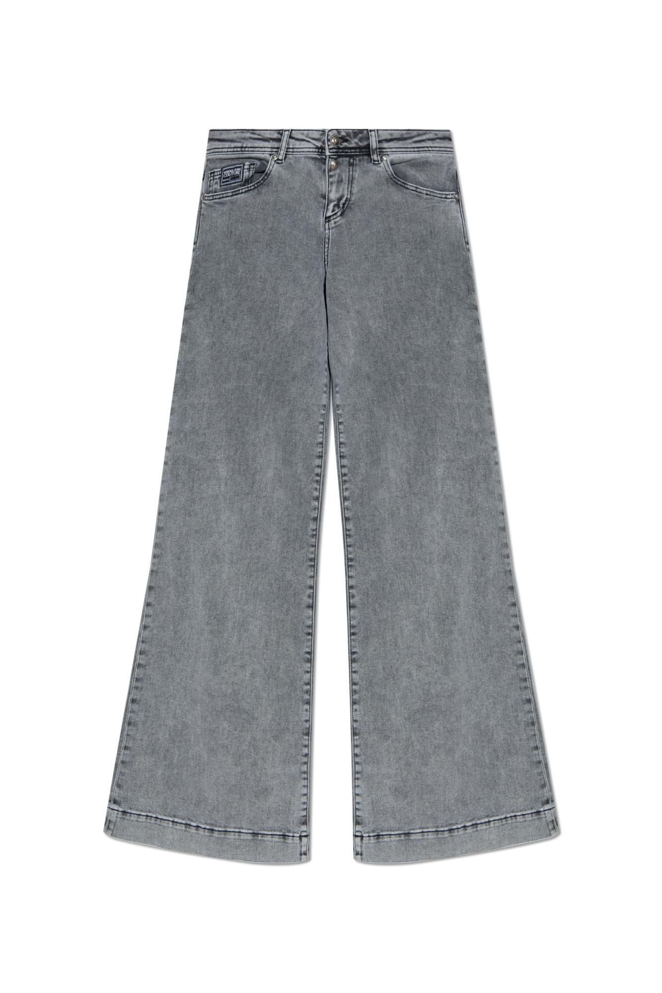 versace jeans couture jeans with logo