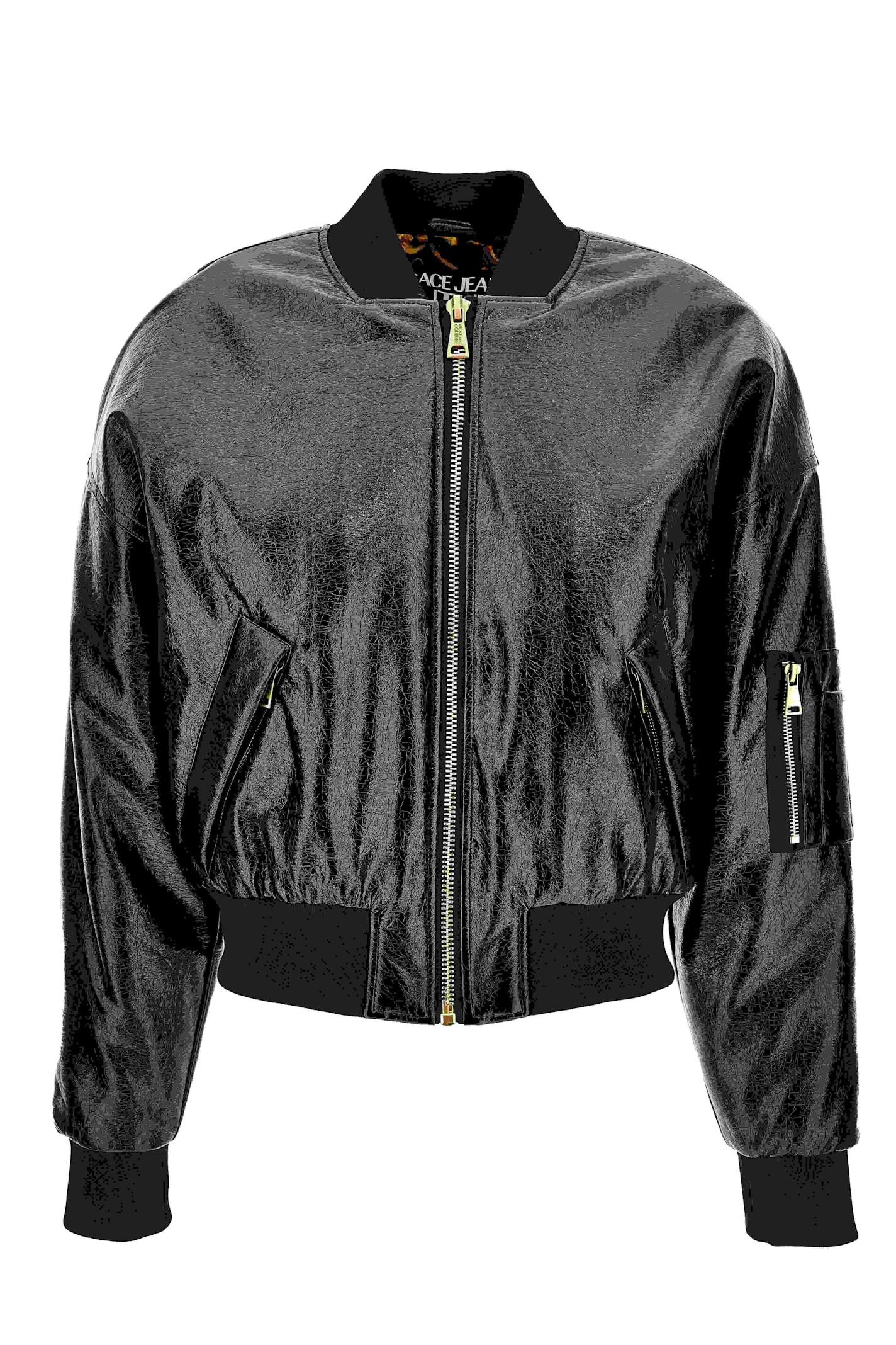 versace jeans couture leather jacket