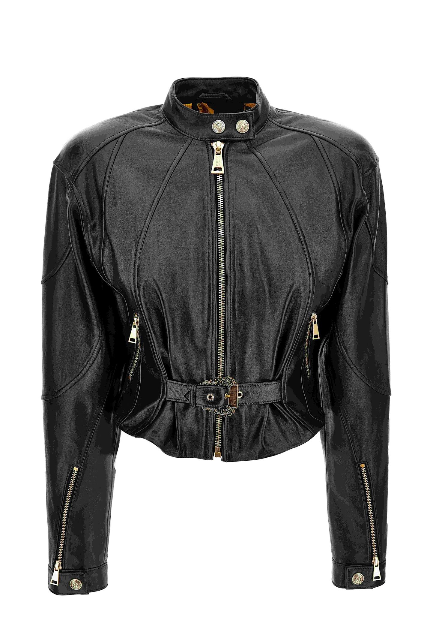 versace jeans couture leather jacket