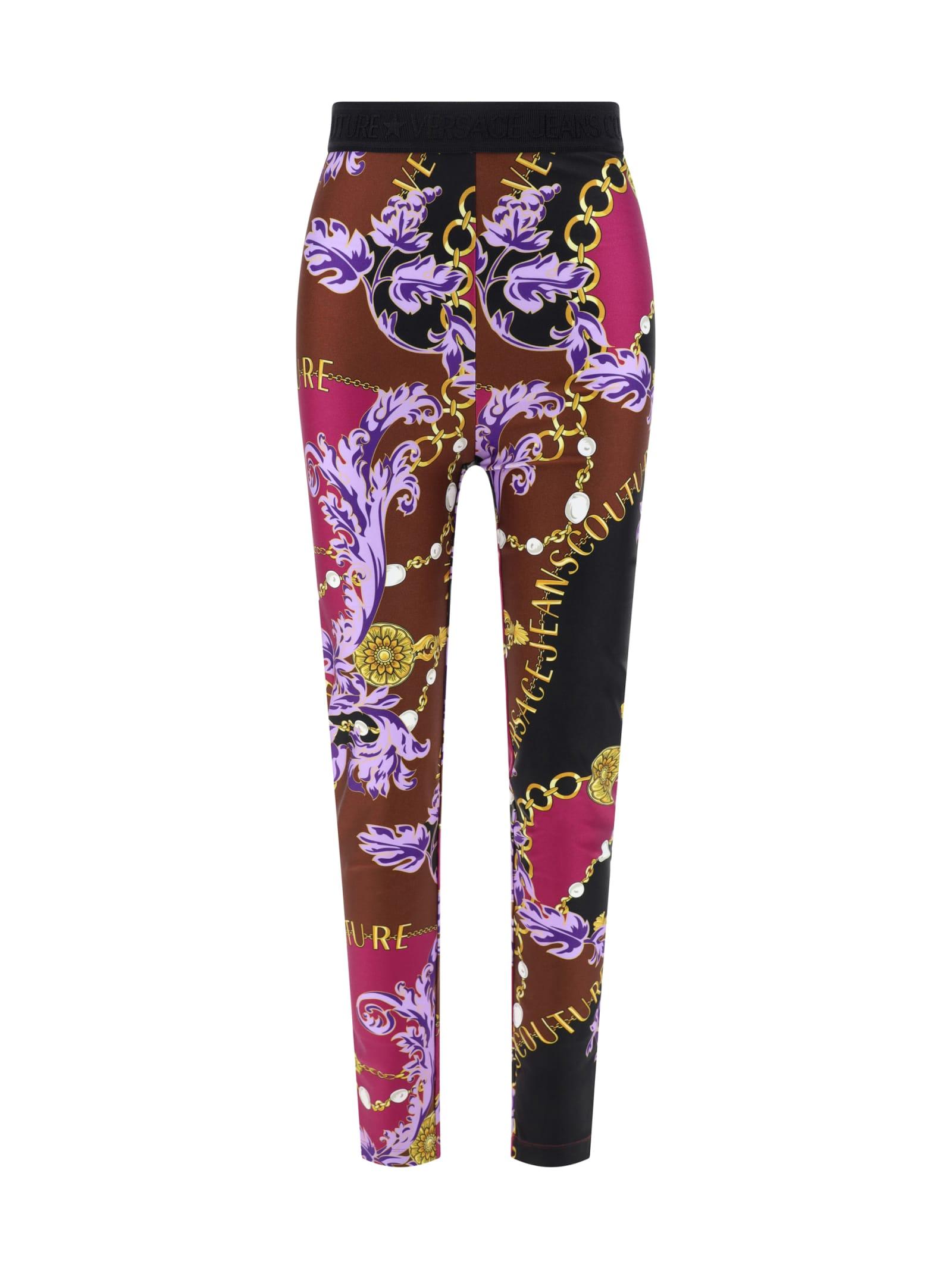versace jeans couture leggings