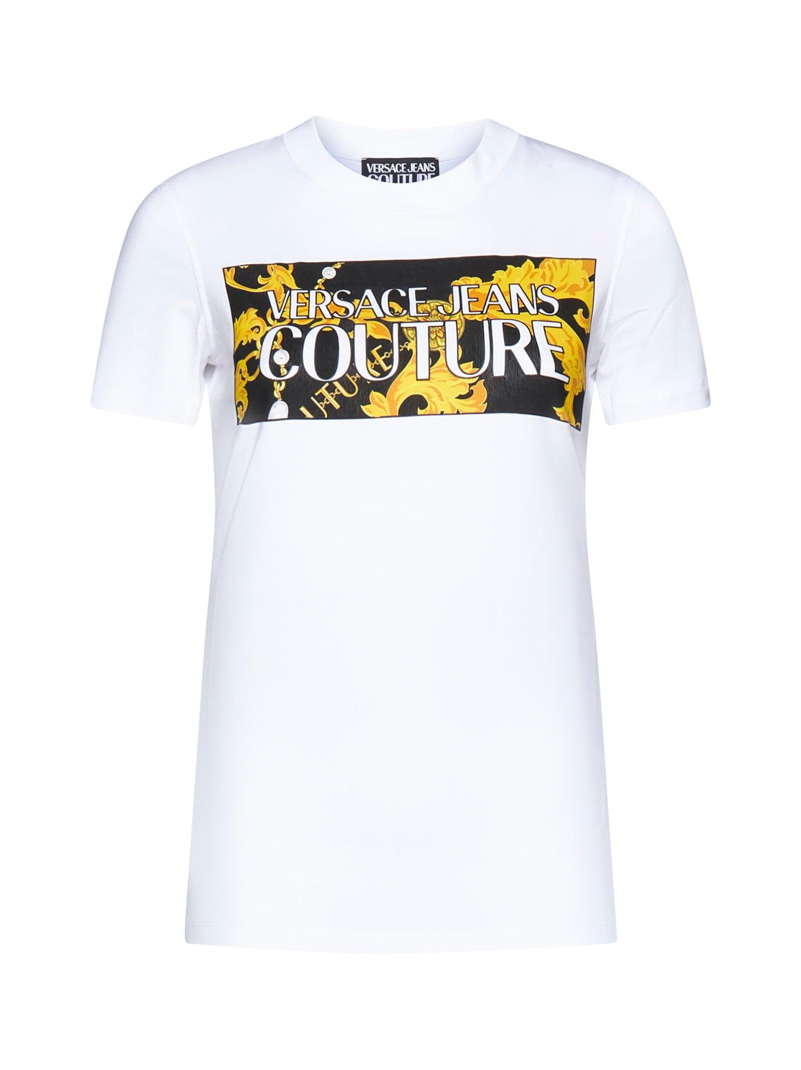 versace jeans couture logo couture t-shirt