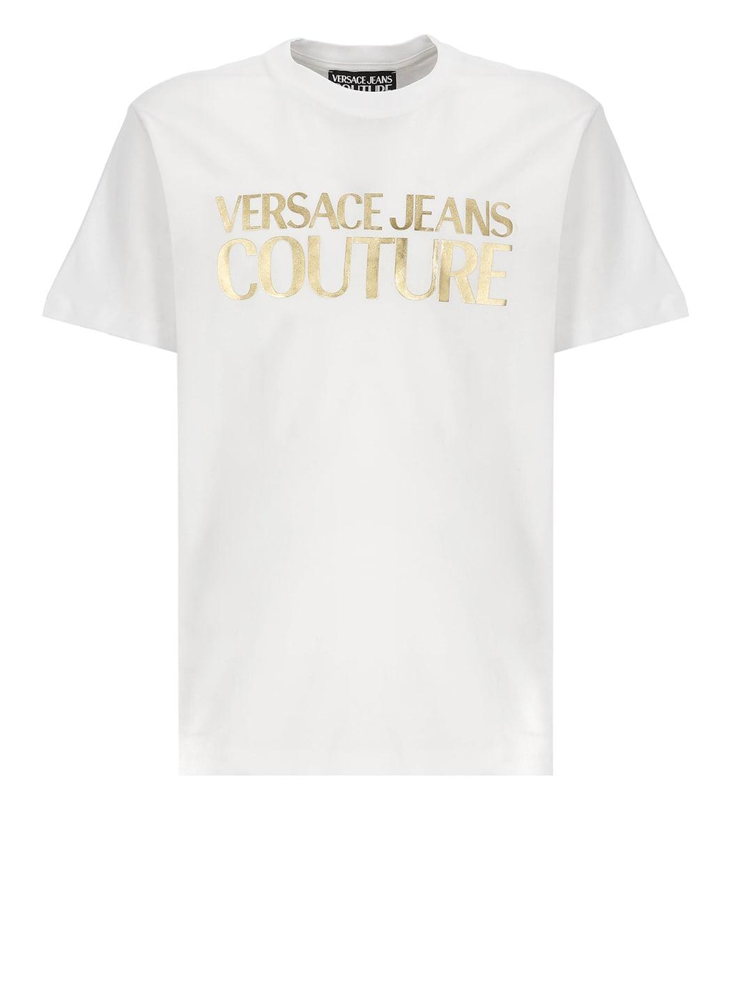 versace jeans couture logoed t-shirt