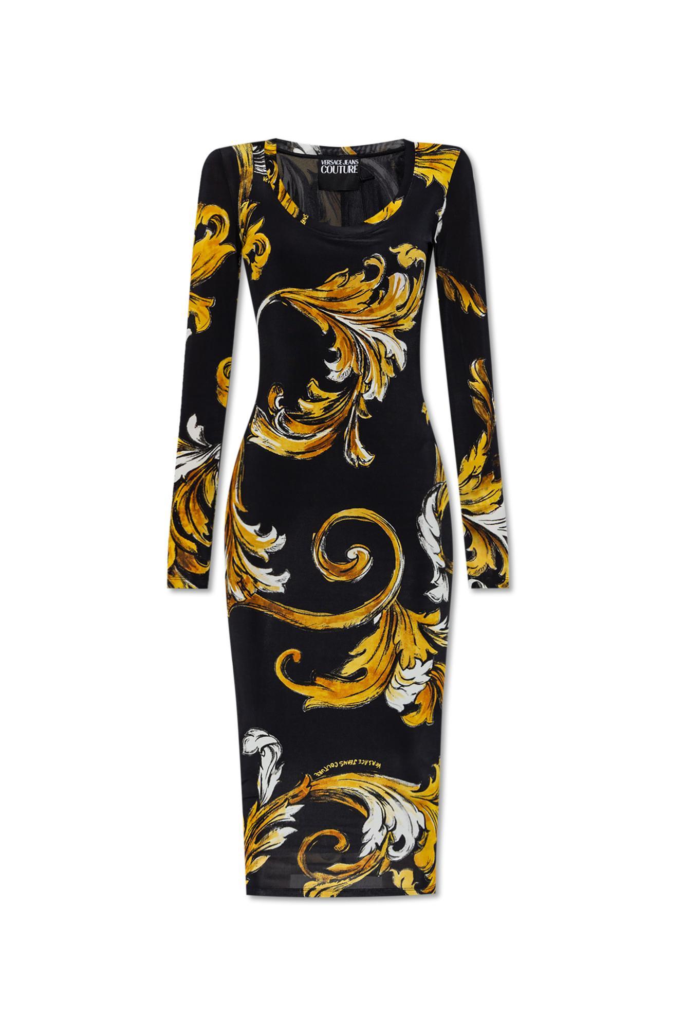 versace jeans couture long dress