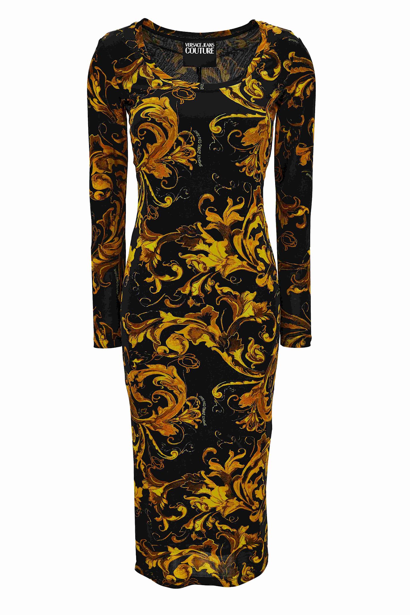 versace jeans couture long dress