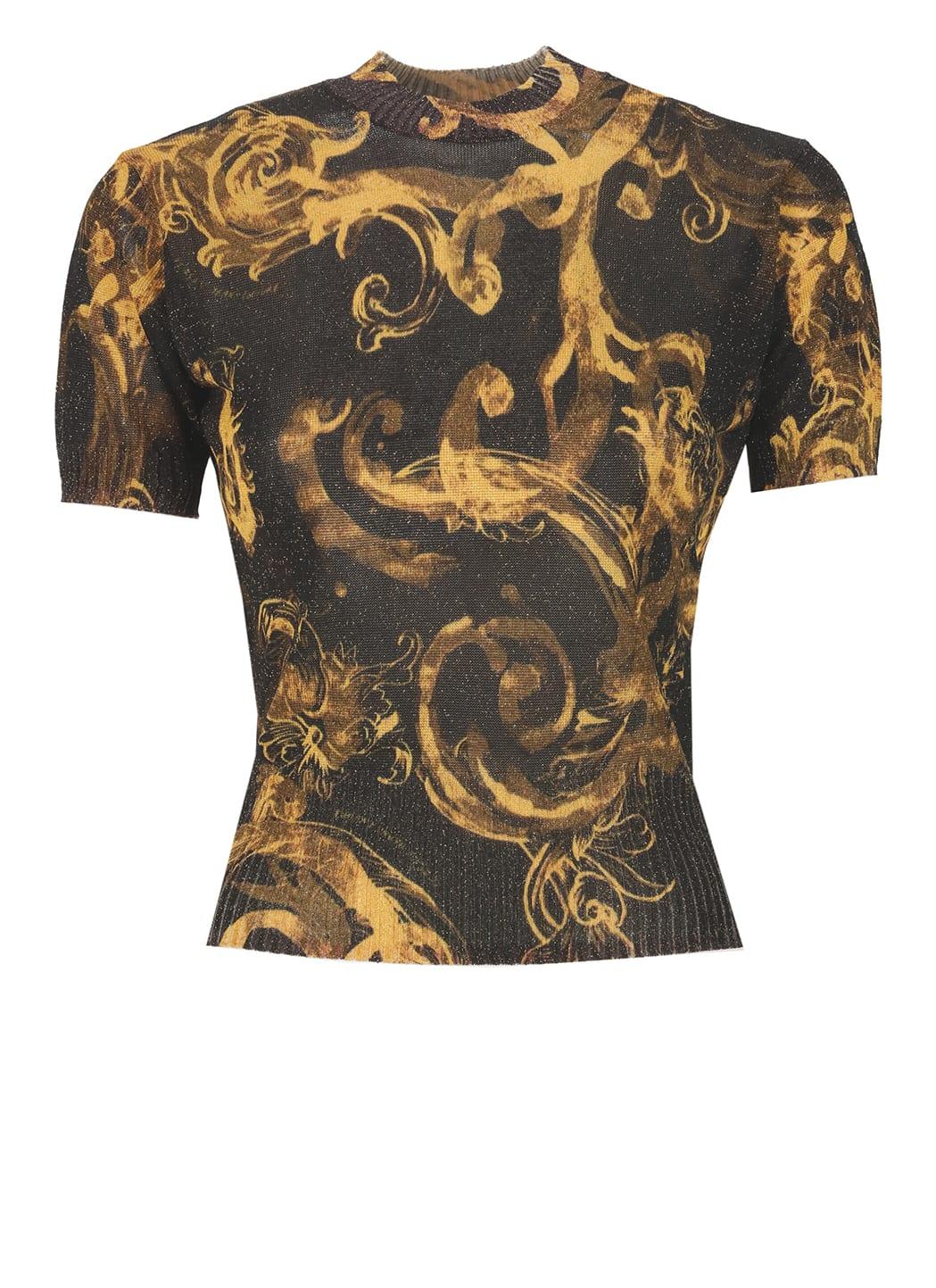 versace jeans couture lurex sweater