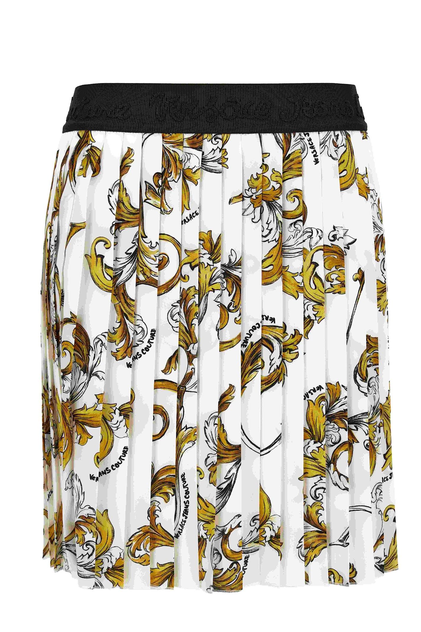 versace jeans couture midi skirt
