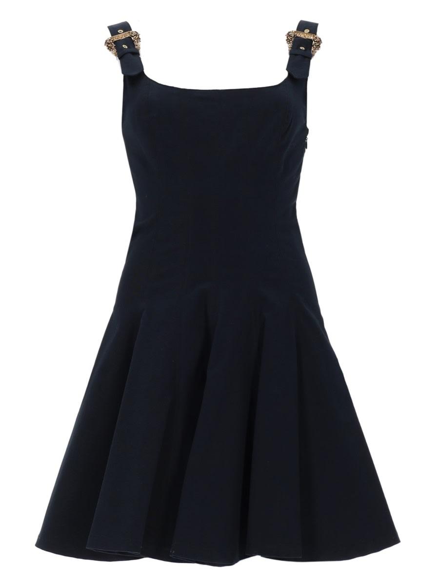 versace jeans couture mini abito con fibbie baroque