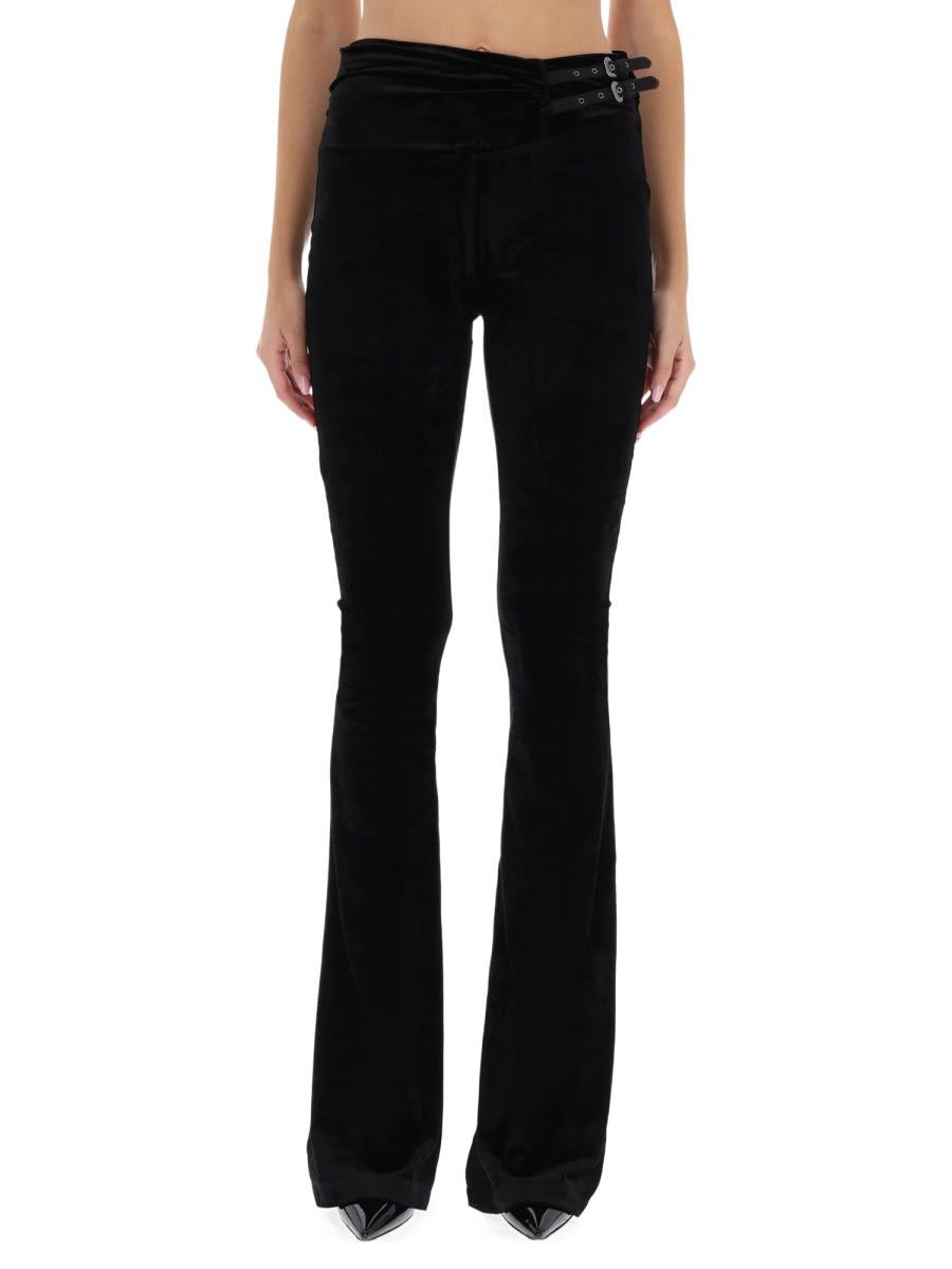 versace jeans couture pants with buckle detail