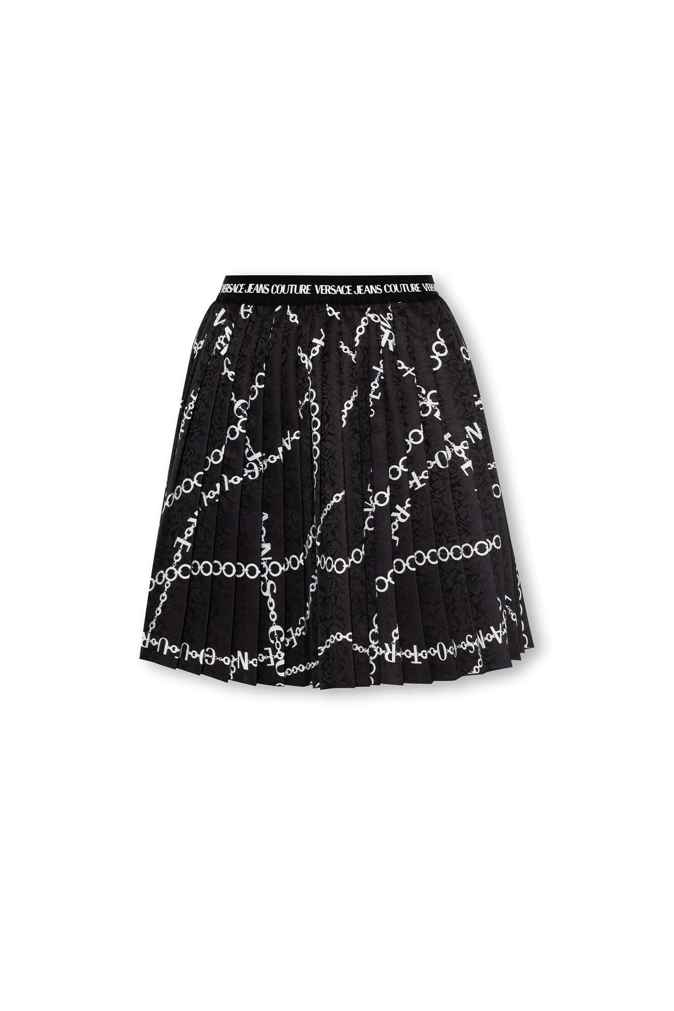 versace jeans couture pleated skirt