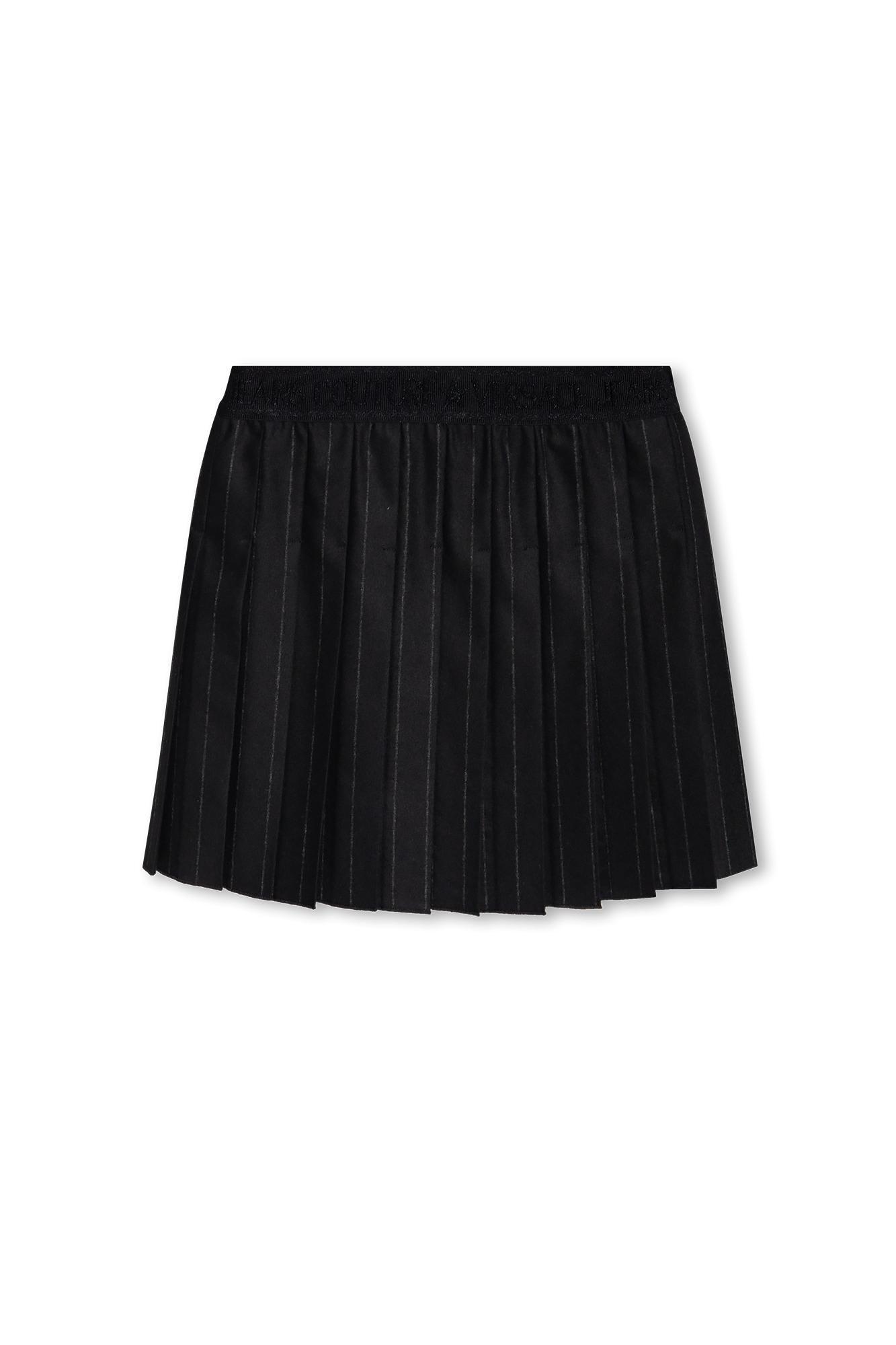 versace jeans couture pleated skirt