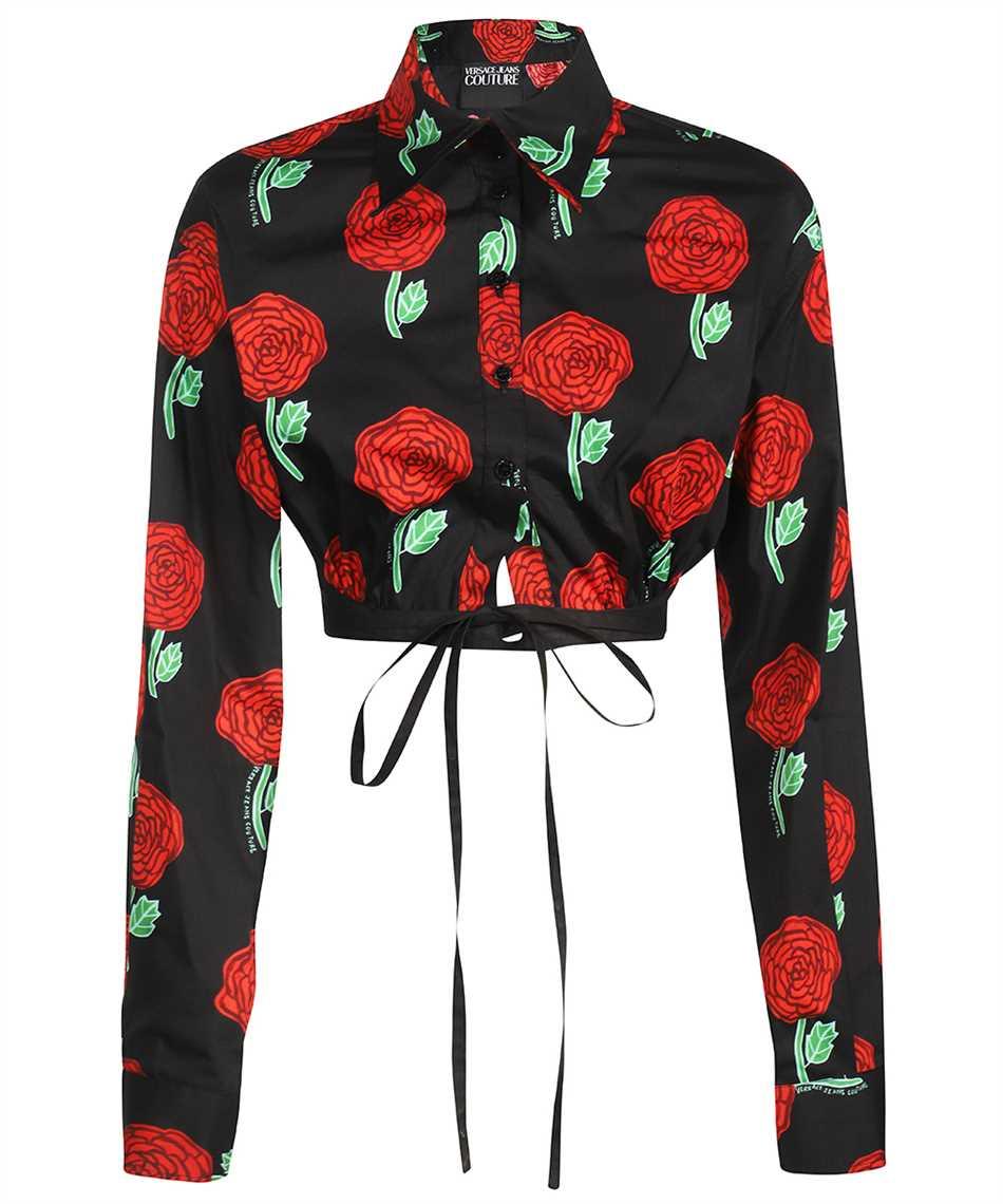 versace jeans couture printed cotton shirt