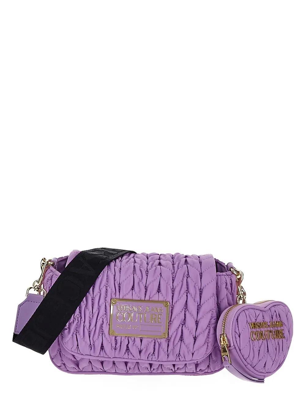 versace jeans couture quilted shoulder bag