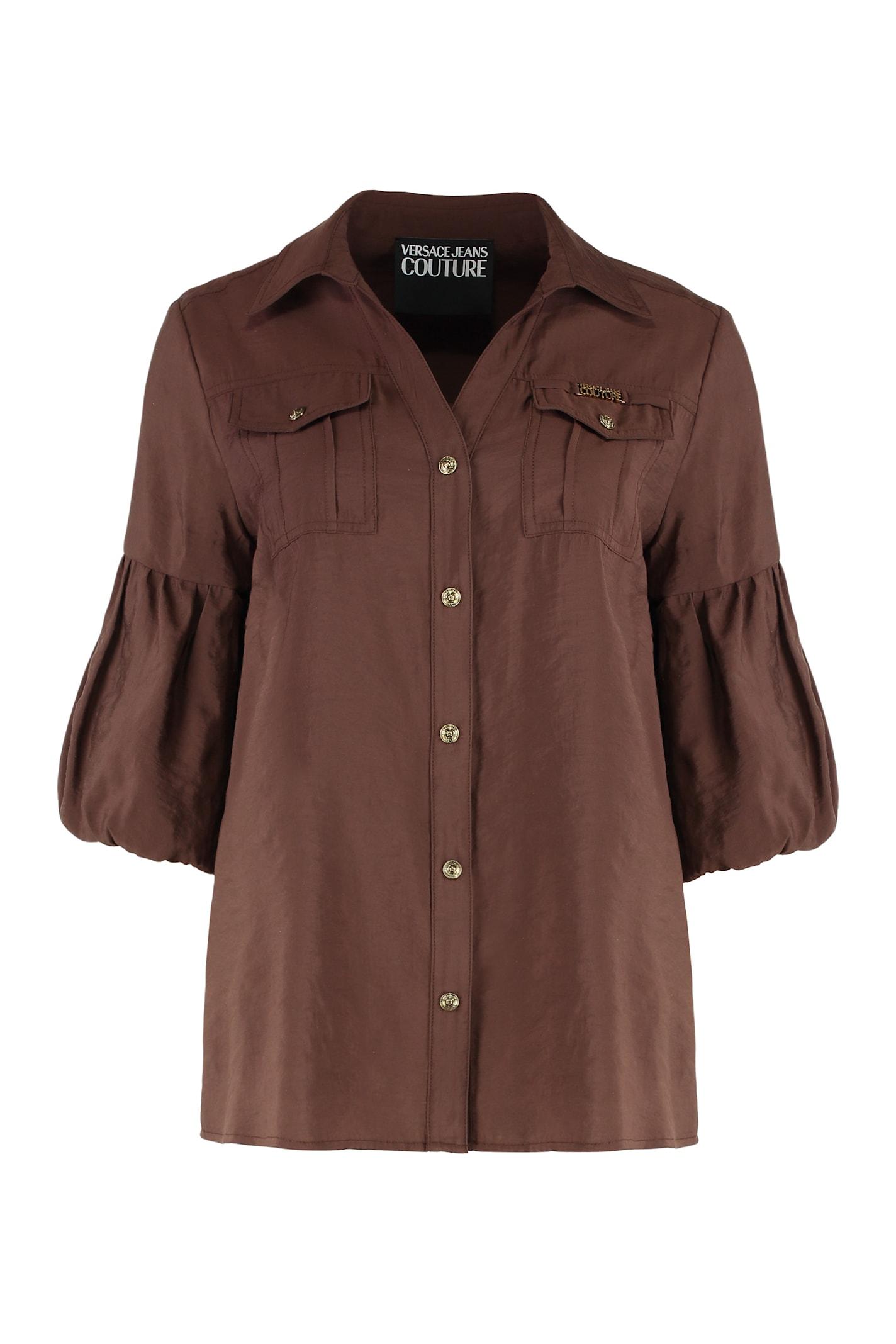 versace jeans couture shirt with logo