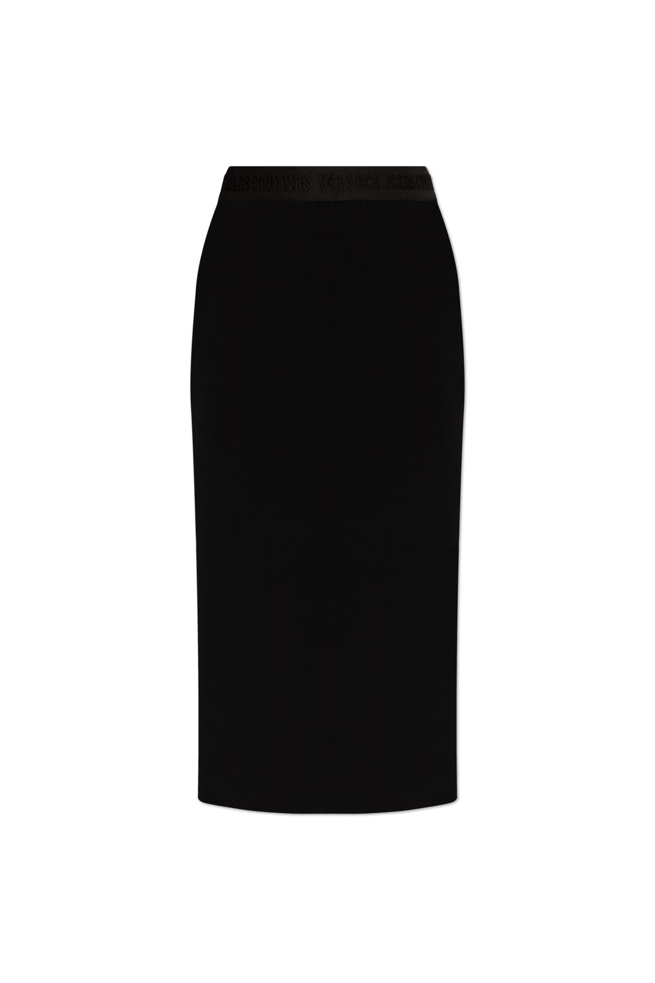 versace jeans couture skirt with logo