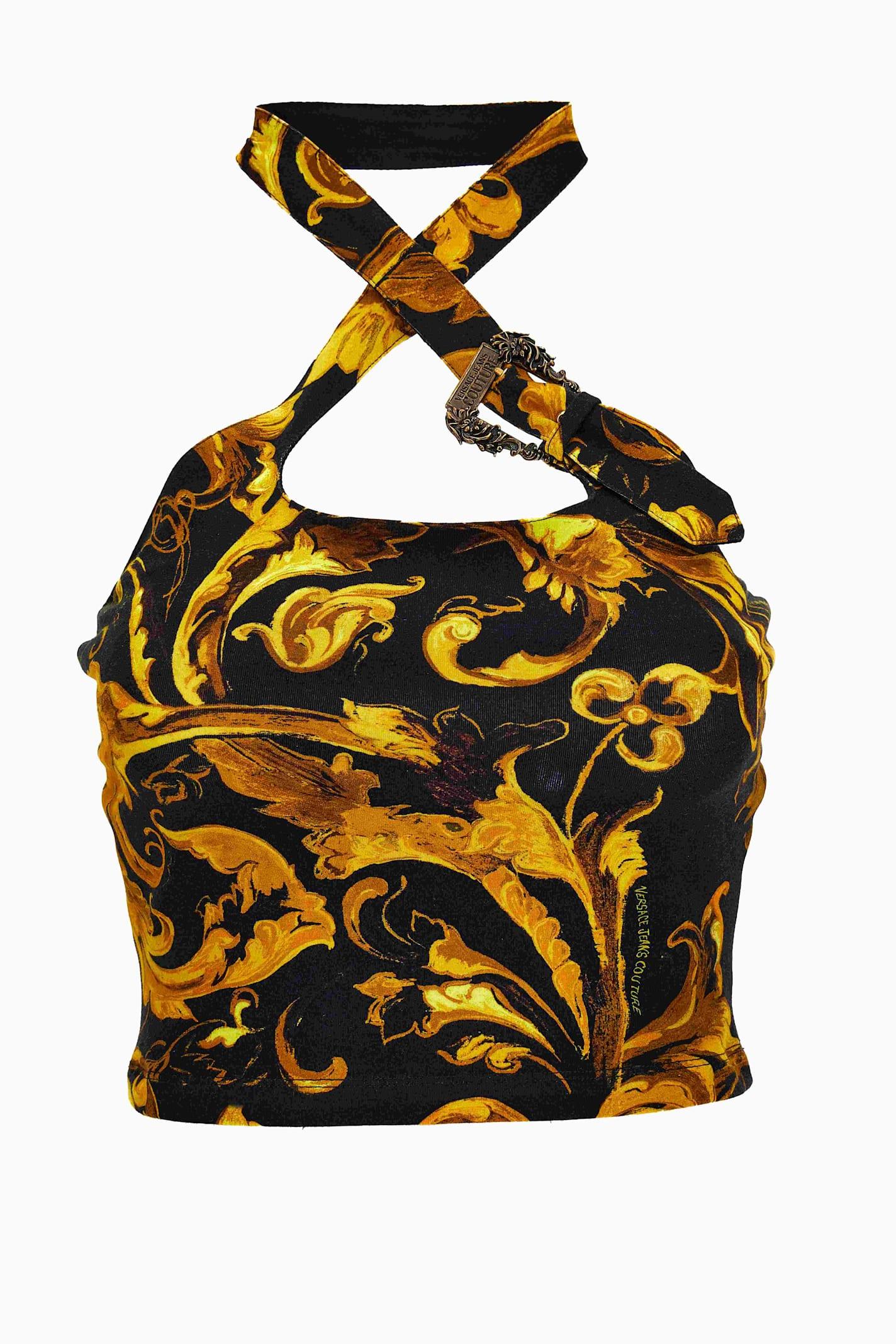 versace jeans couture sleeveless top