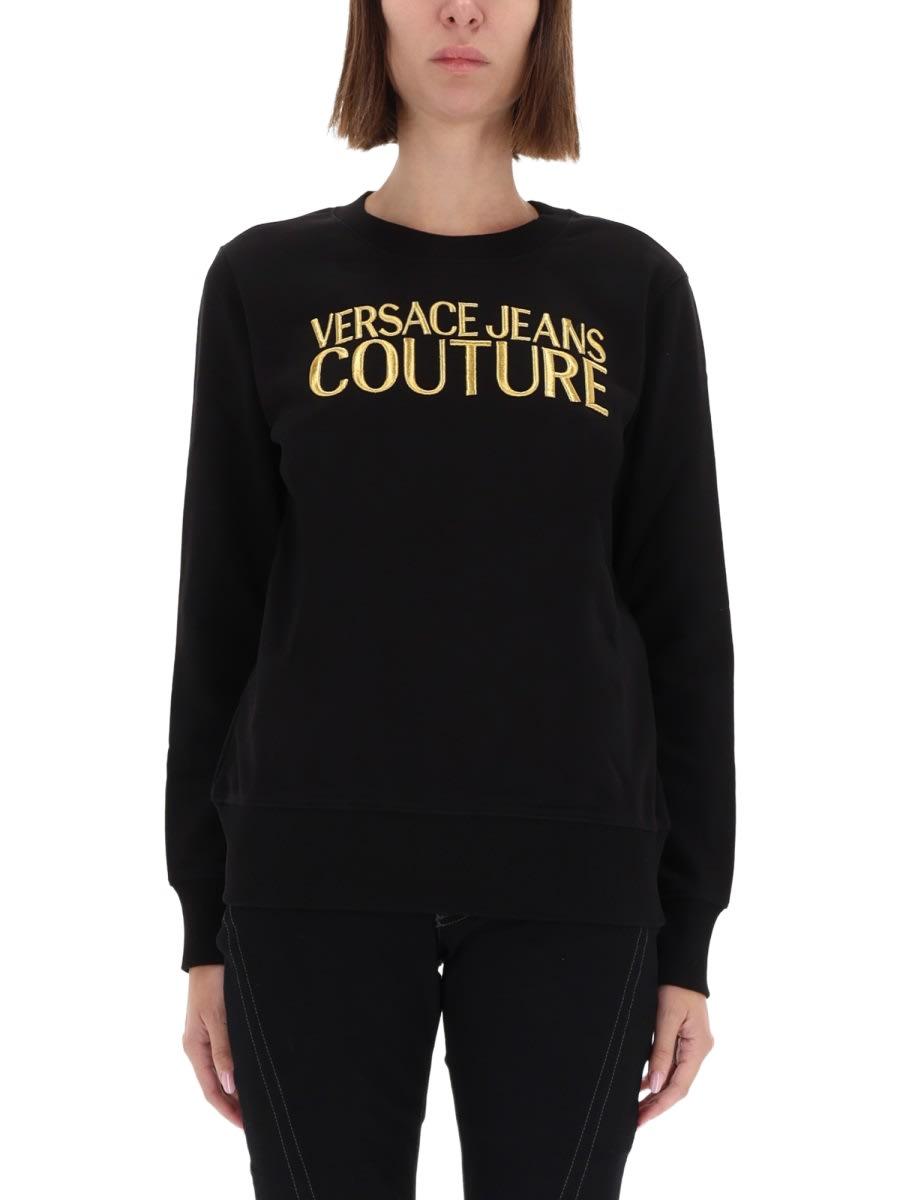 versace jeans couture sweatshirt with logo