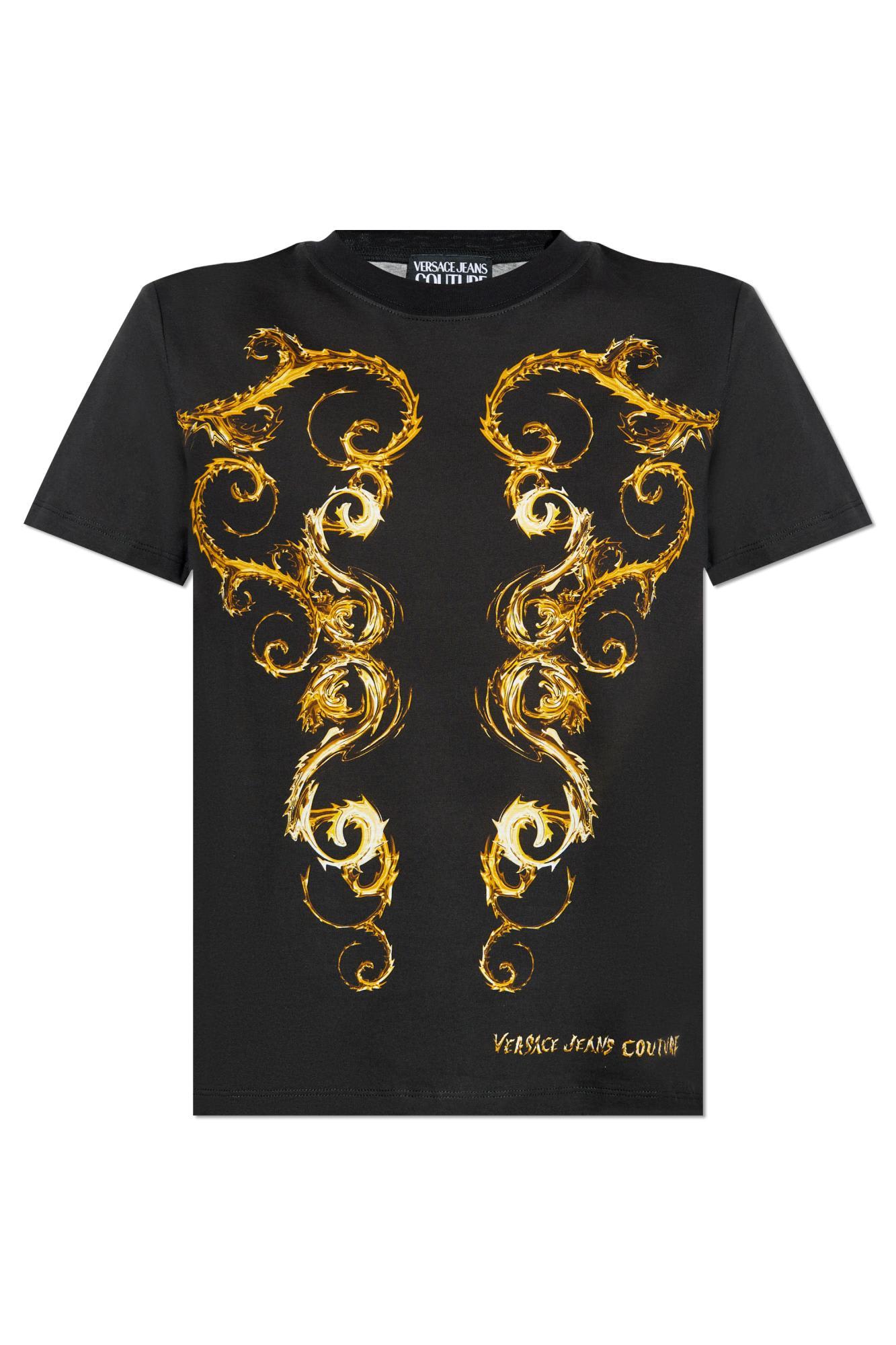 versace jeans couture t-shirt with logo