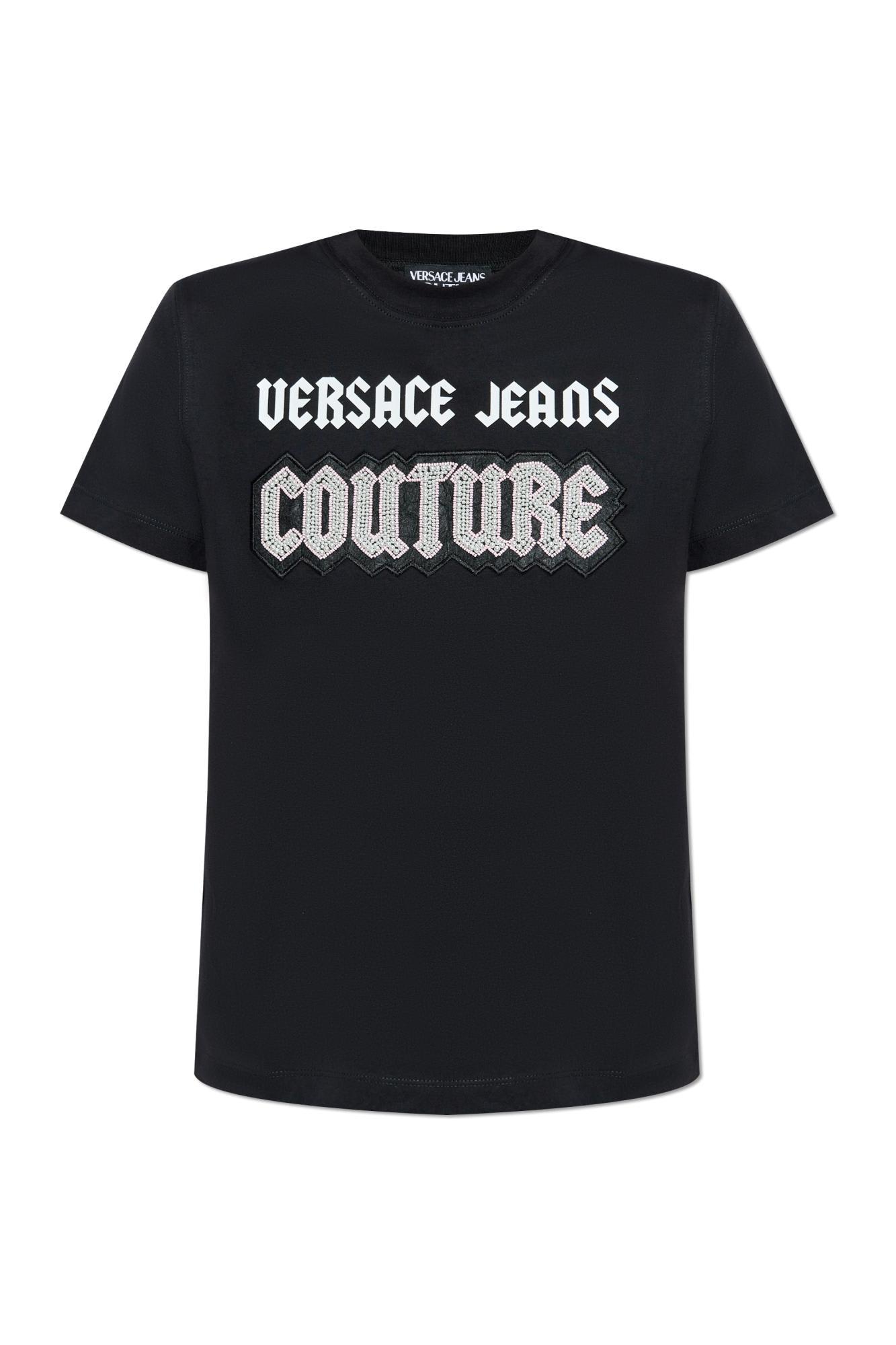 versace jeans couture t-shirt with logo