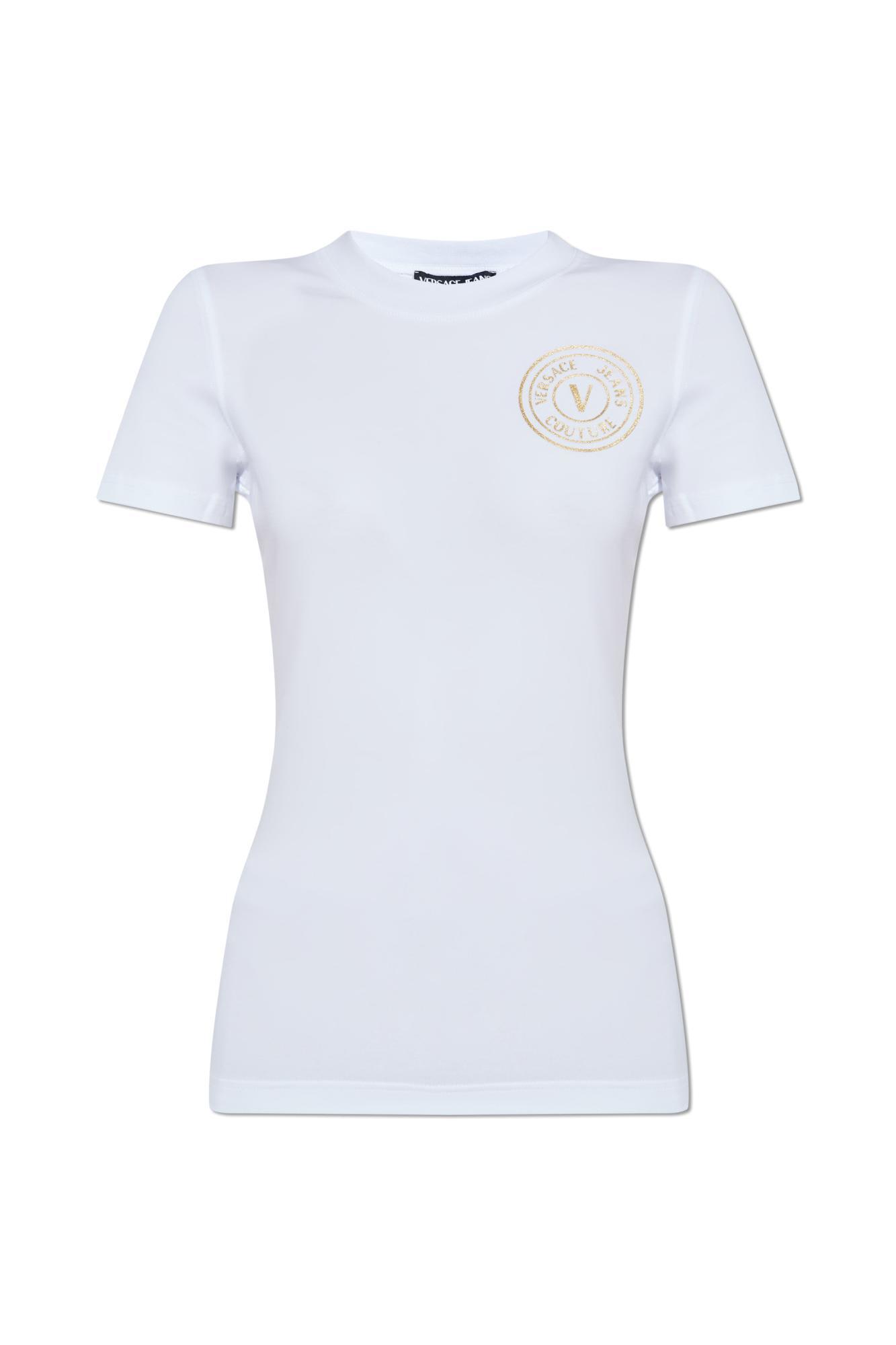 versace jeans couture t-shirt with logo