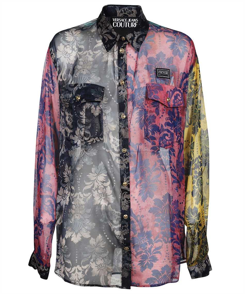versace jeans couture transparent fabric shirt