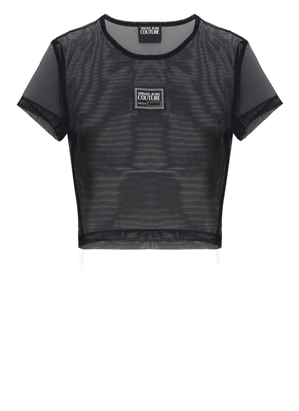 versace jeans couture transparent top