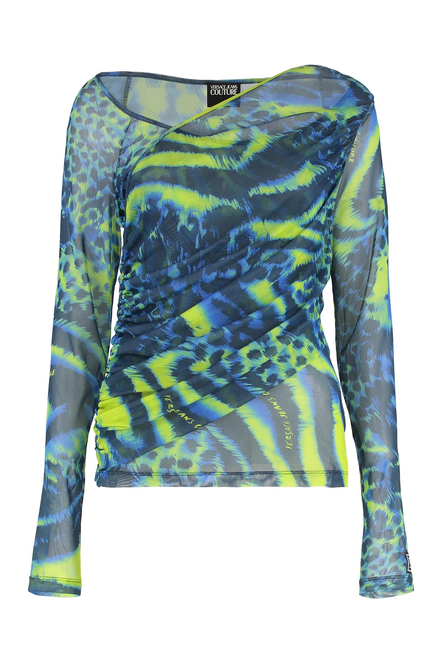 versace jeans couture tulle top