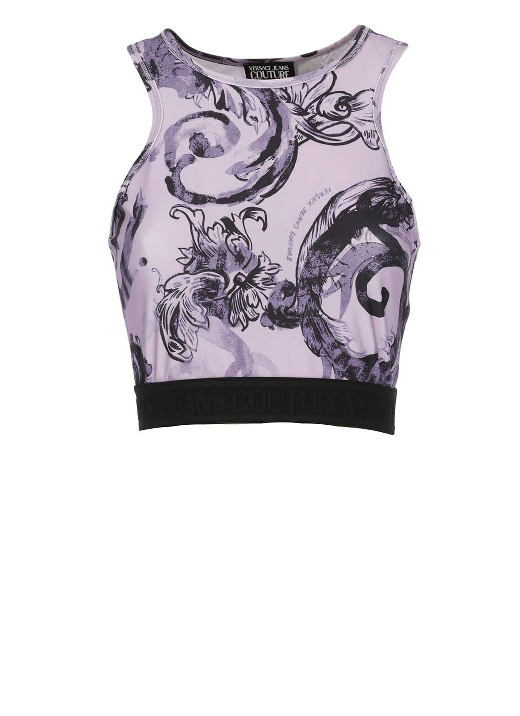 versace jeans couture watercolour couture top