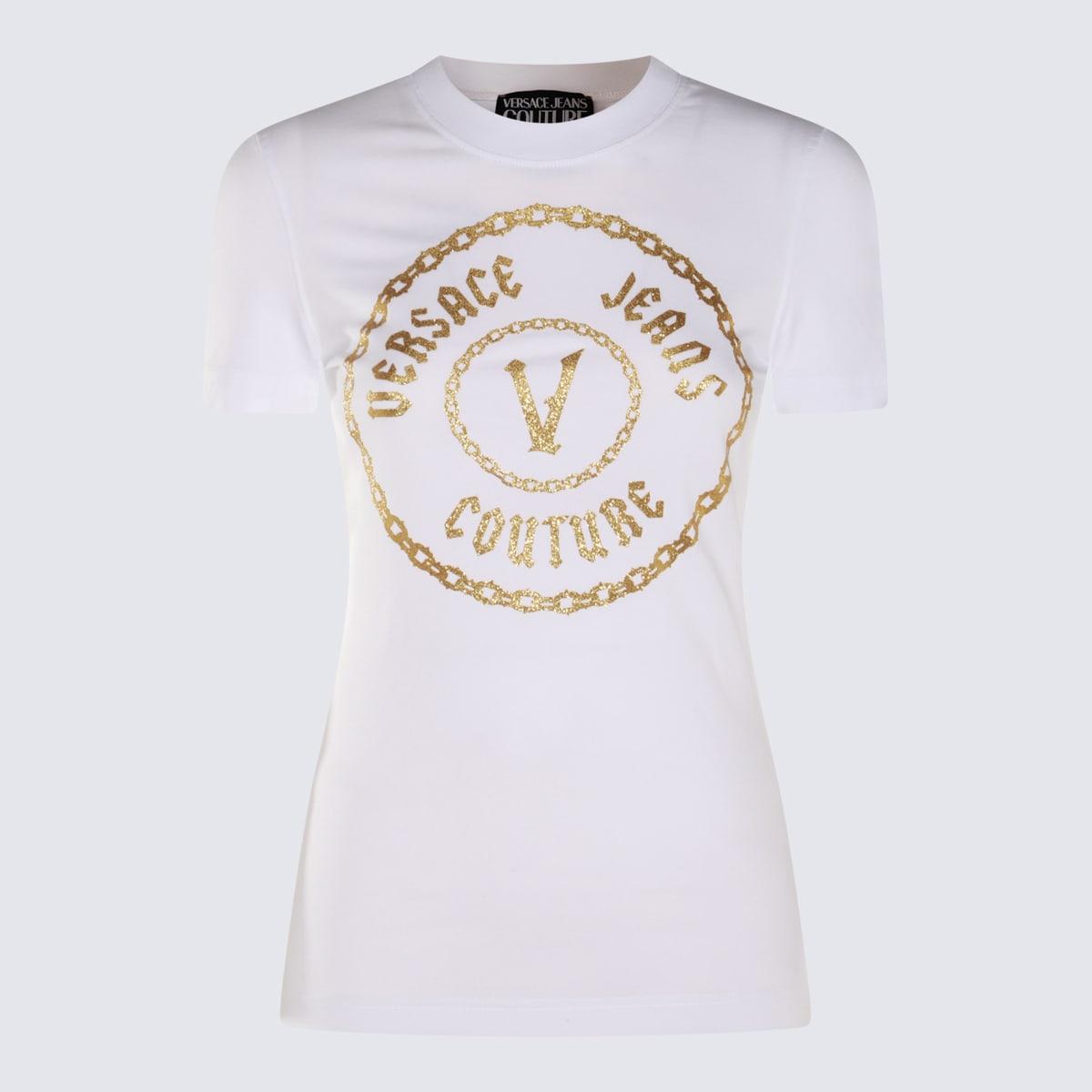 versace jeans couture white cotton t-shirt