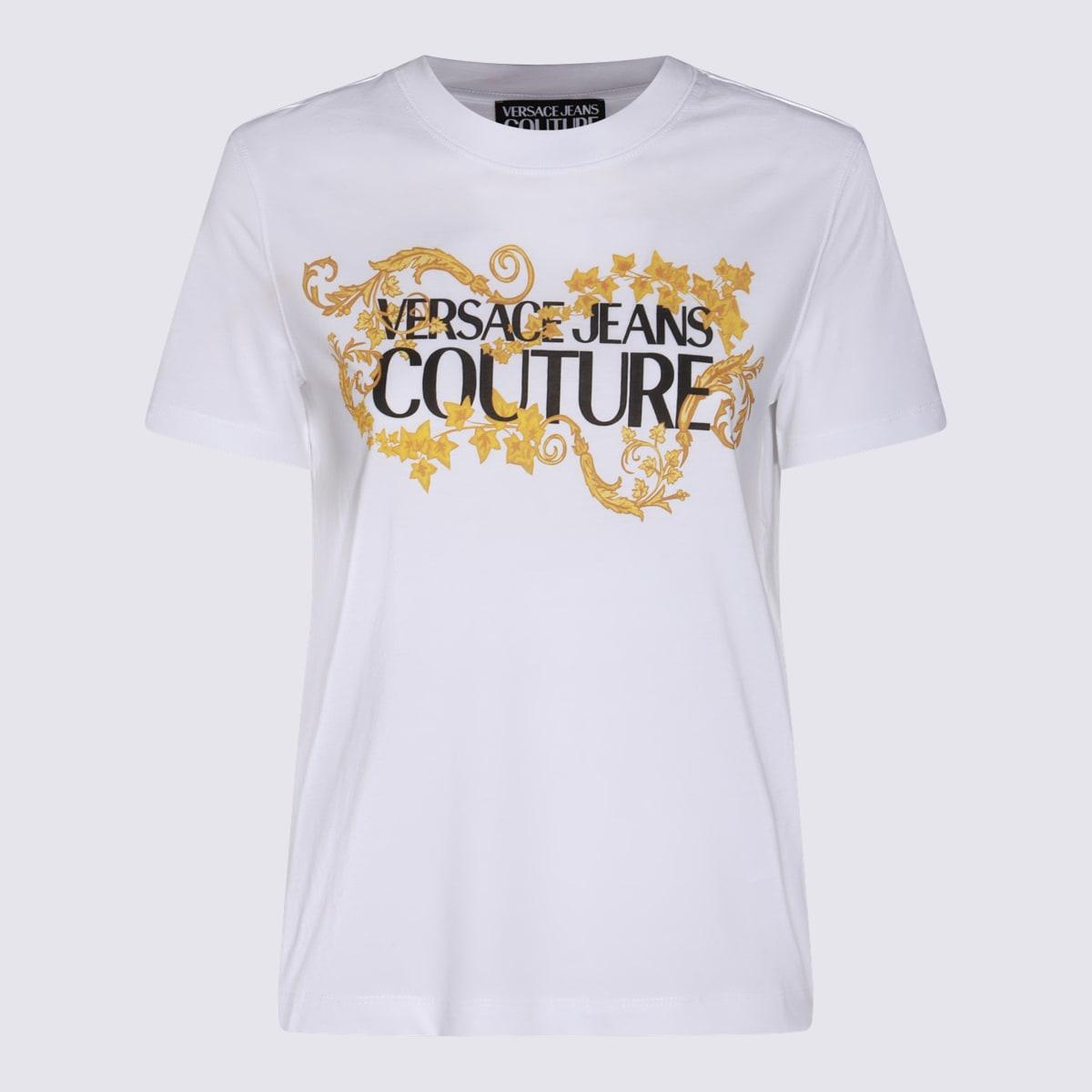 versace jeans couture white cotton t-shirt