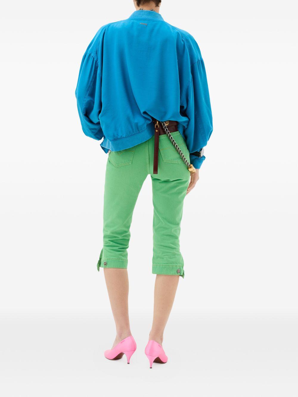 versace jeans green calf leather - women